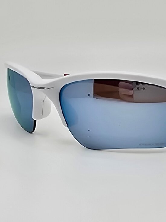 *SOLD* Oakley OO9200-03 Quarter Jacket White Polarized Prizm Deep Sunglasses - Picture 1 of 13